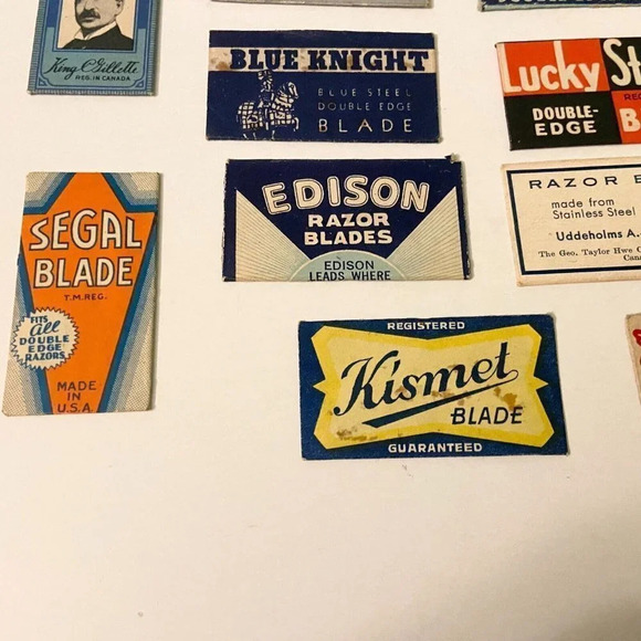 Vintage Mixed Lot of  13 Razor Blades Gillette Marlin Kismet Rio USA Canada - Picture 4 of 10